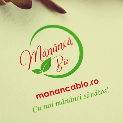 Logo vector si redesign blog Mananca Bio